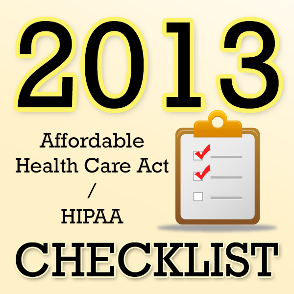 2013 HIPAA Checklist